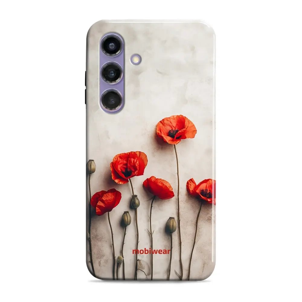 Odolný obal Mobiwear Elite Pro - Samsung Galaxy S24 Plus - EP42E Vlčí máky