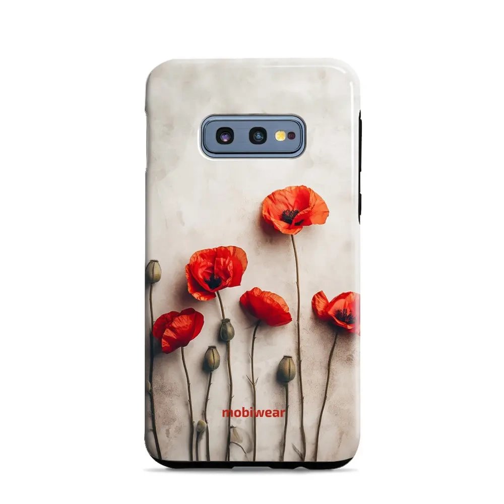 Odolný obal Mobiwear Elite Pro - Samsung Galaxy S10e - EP42E Vlčí máky