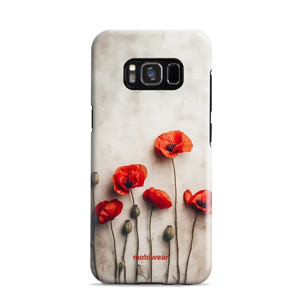 Odolný obal Mobiwear Elite Pro - Samsung Galaxy S8 - EP42E Vlčí máky