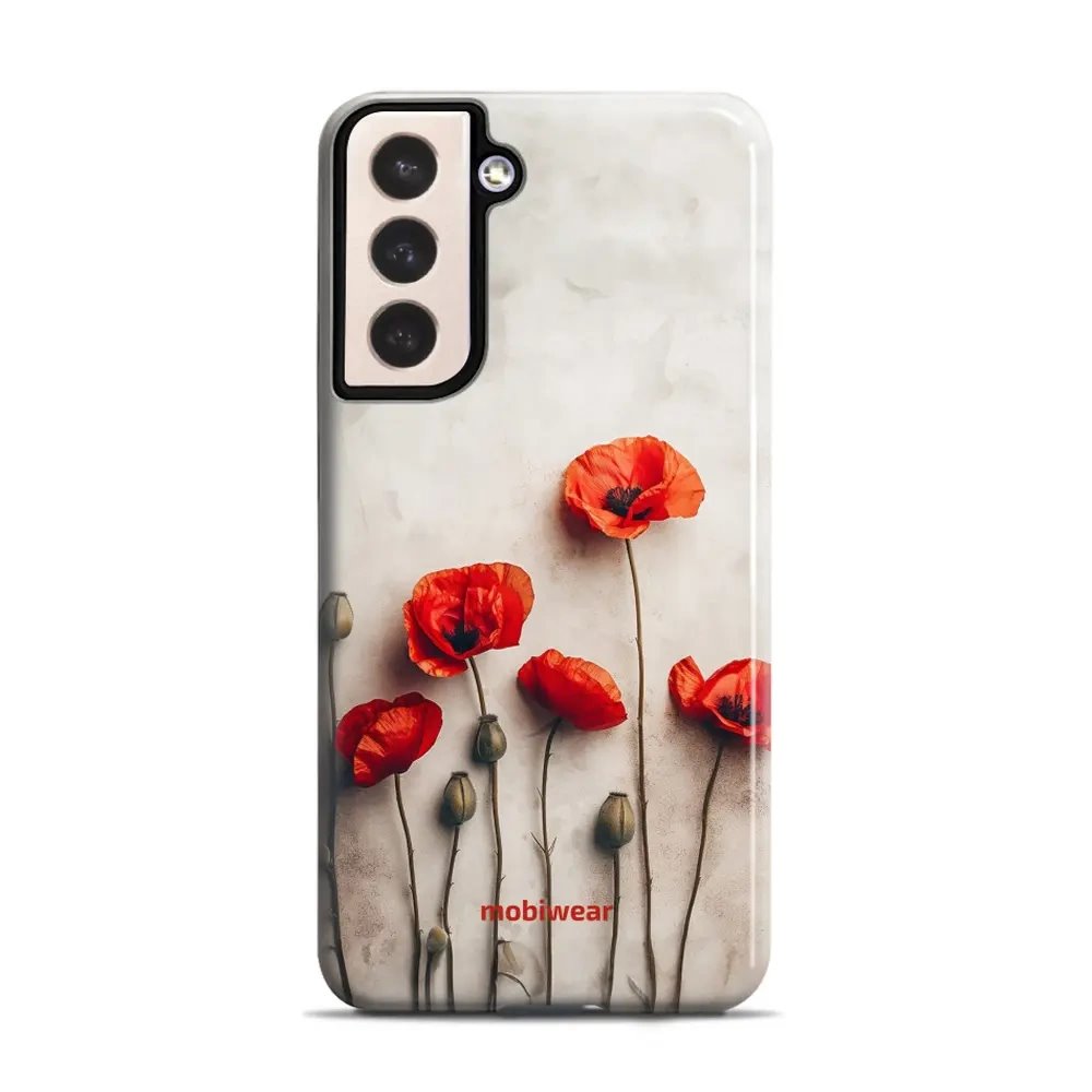 Odolný obal Mobiwear Elite Pro - Samsung Galaxy S21 Plus - EP42E Vlčí máky