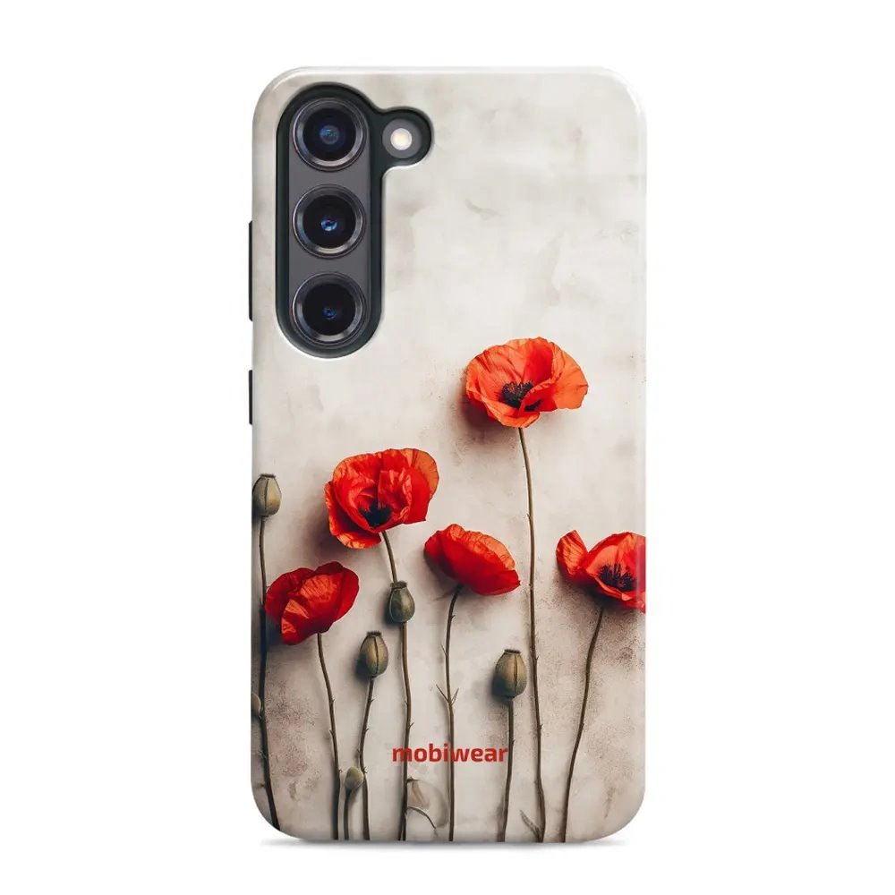 Odolný obal Mobiwear Elite Pro - Samsung Galaxy S23 Plus - EP42E Vlčí máky