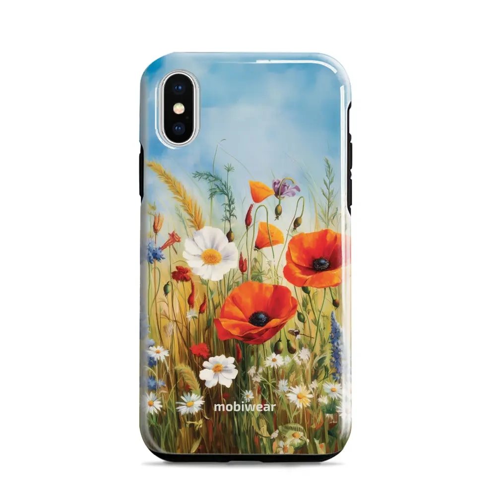 Odolný obal Mobiwear Elite Pro - Apple iPhone X / XS - EP43E Letní louka