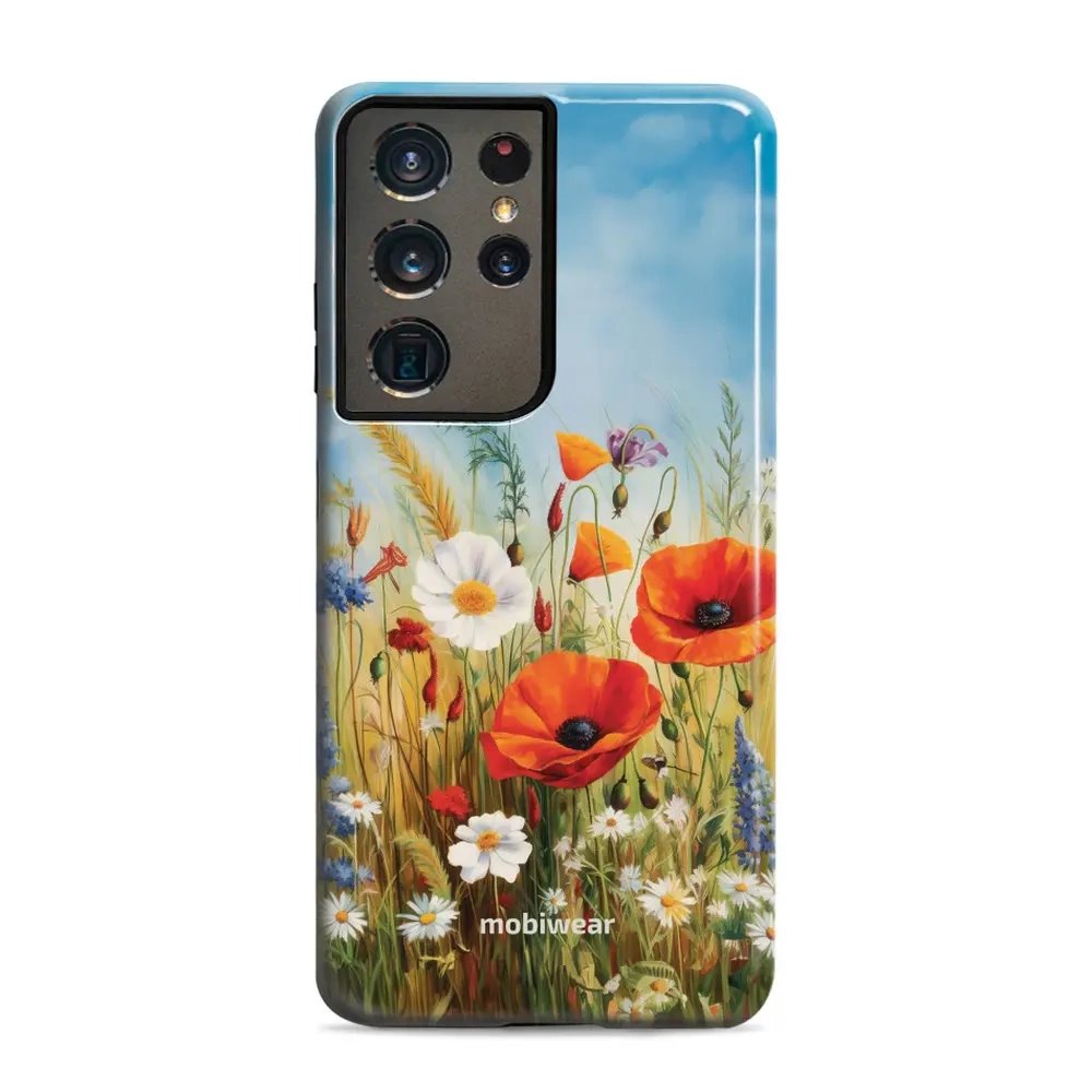 Odolný obal Mobiwear Elite Pro - Samsung Galaxy S21 Ultra - EP43E Letní louka