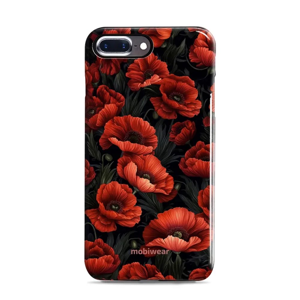 Odolný obal Mobiwear Elite Pro - Apple iPhone 7 Plus / 8 Plus - EP45E Temné červené květy