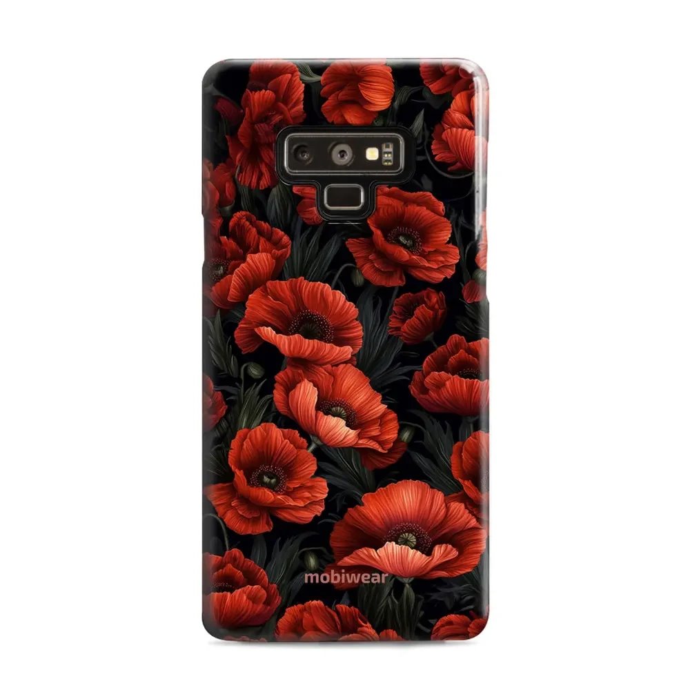 Odolný obal Mobiwear Elite Pro - Samsung Galaxy Note 9 - EP45E Temné červené květy