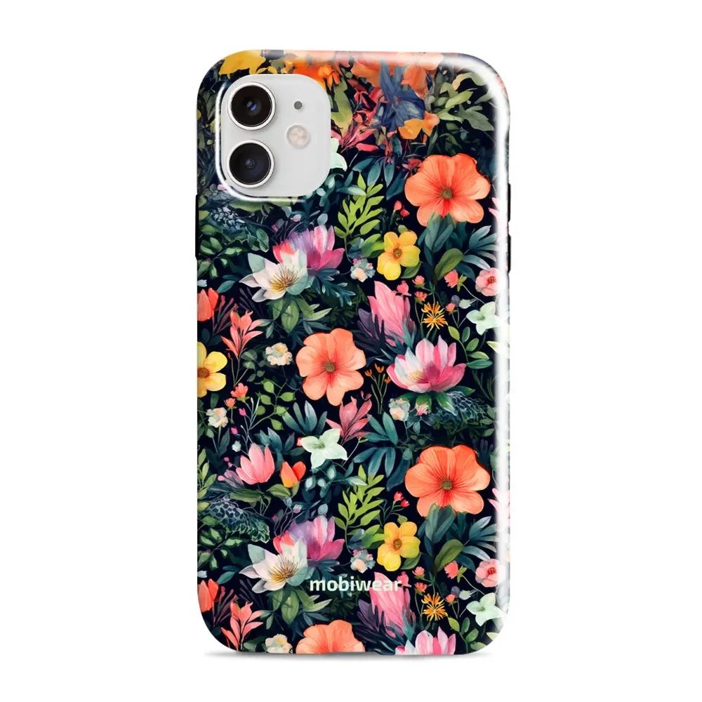 Odolný obal Mobiwear Elite Pro - Apple iPhone 11 - EP48E Pestré kvítky