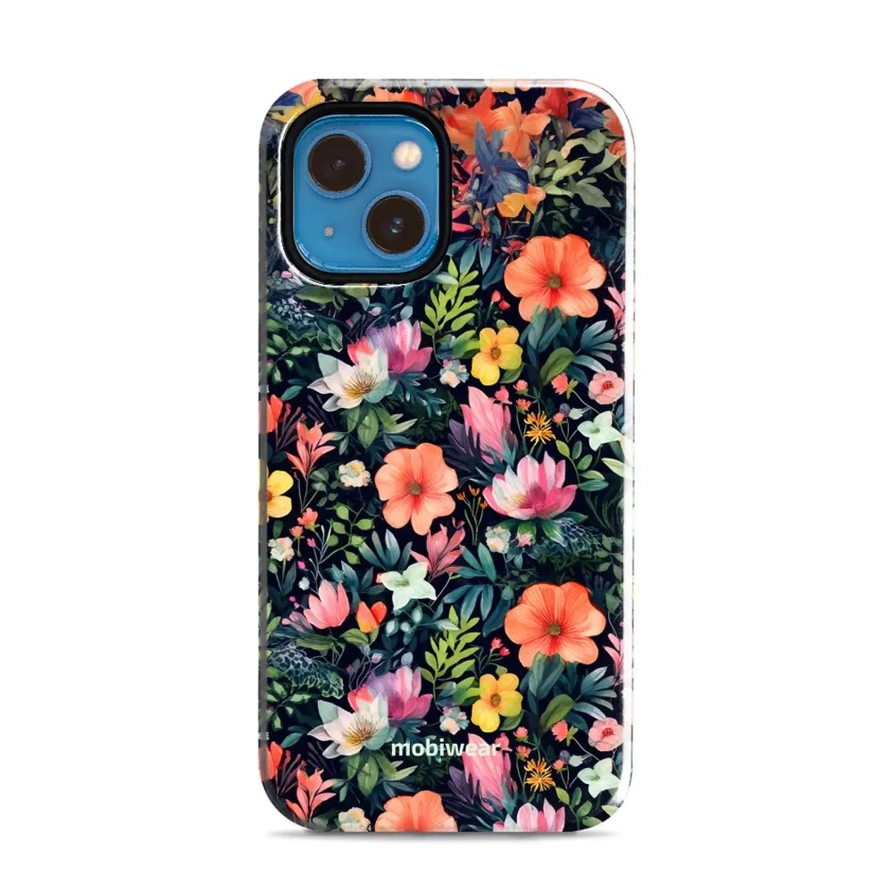 Odolný obal Mobiwear Elite Pro - Apple iPhone 13 Mini - EP48E Pestré kvítky