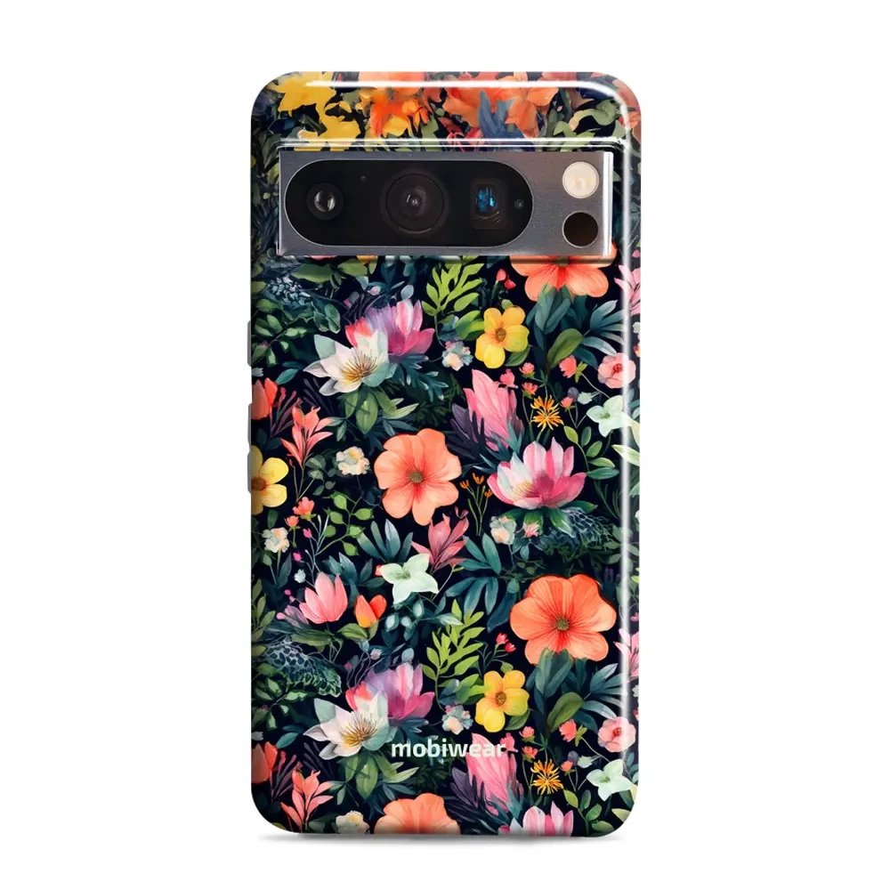 Odolný obal Mobiwear Elite Pro - Google Pixel 8 Pro - EP48E Pestré kvítky