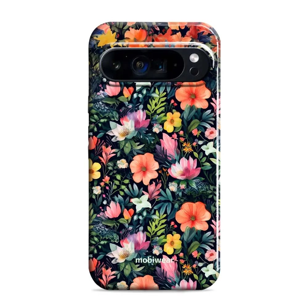 Odolný obal Mobiwear Elite Pro - Google Pixel 9 / 9 Pro - EP48E Pestré kvítky