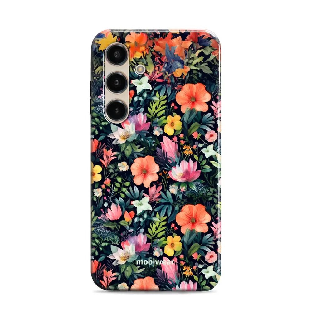 Odolný obal Mobiwear Elite Pro - Samsung Galaxy S24 - EP48E Pestré kvítky