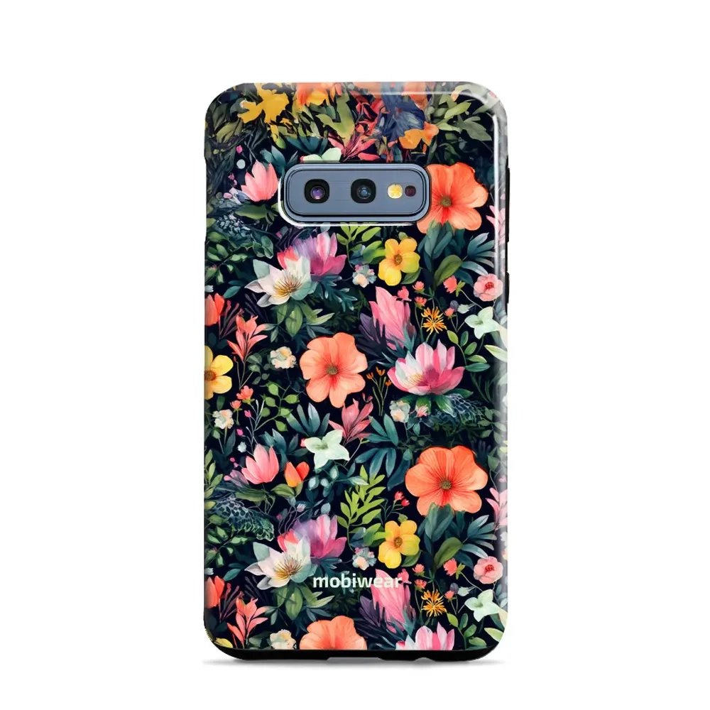 Odolný obal Mobiwear Elite Pro - Samsung Galaxy S10e - EP48E Pestré kvítky