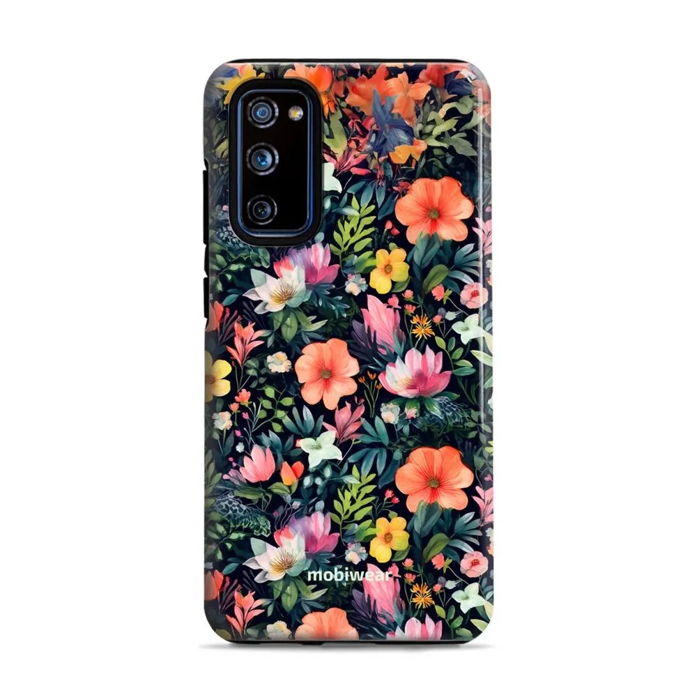 Odolný obal Mobiwear Elite Pro - Samsung Galaxy S20 FE - EP48E Pestré kvítky