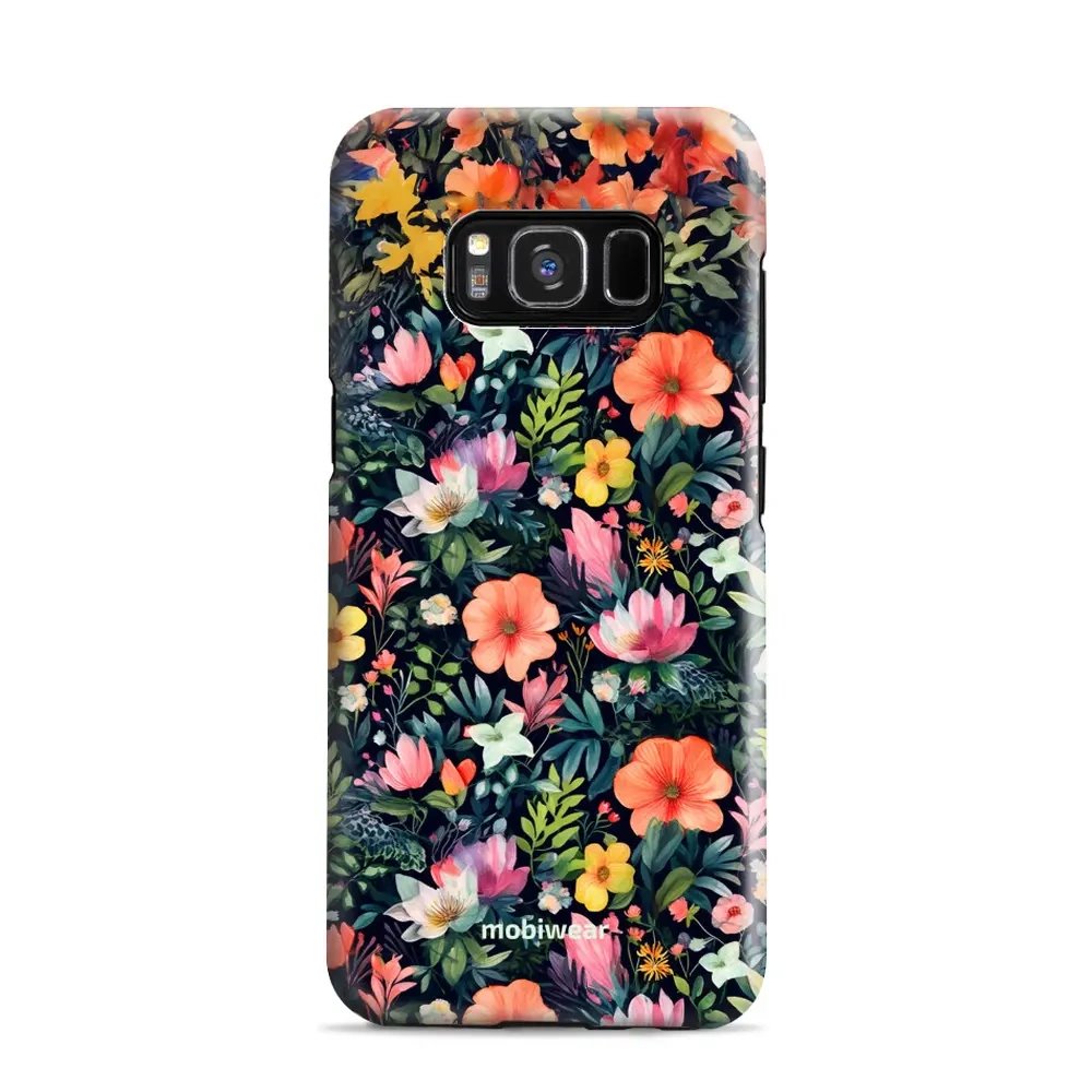 Odolný obal Mobiwear Elite Pro - Samsung Galaxy S8 - EP48E Pestré kvítky