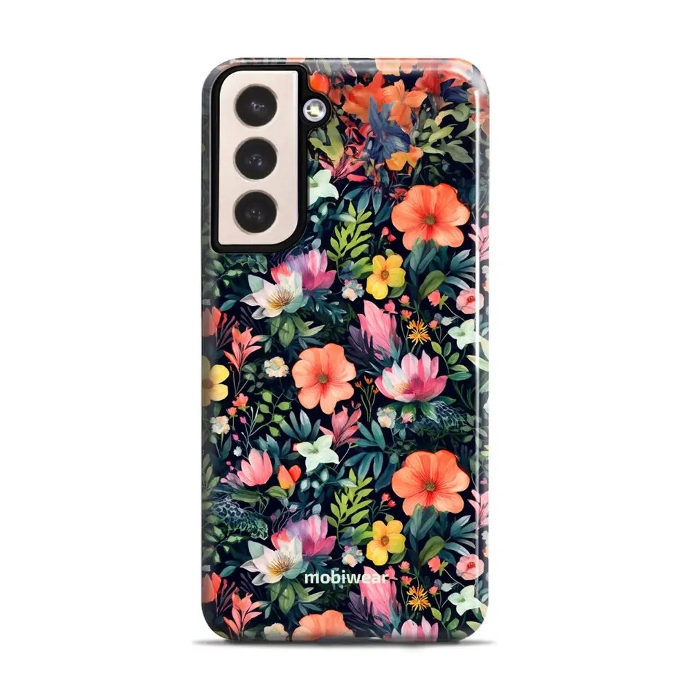 Odolný obal Mobiwear Elite Pro - Samsung Galaxy S21 Plus - EP48E Pestré kvítky
