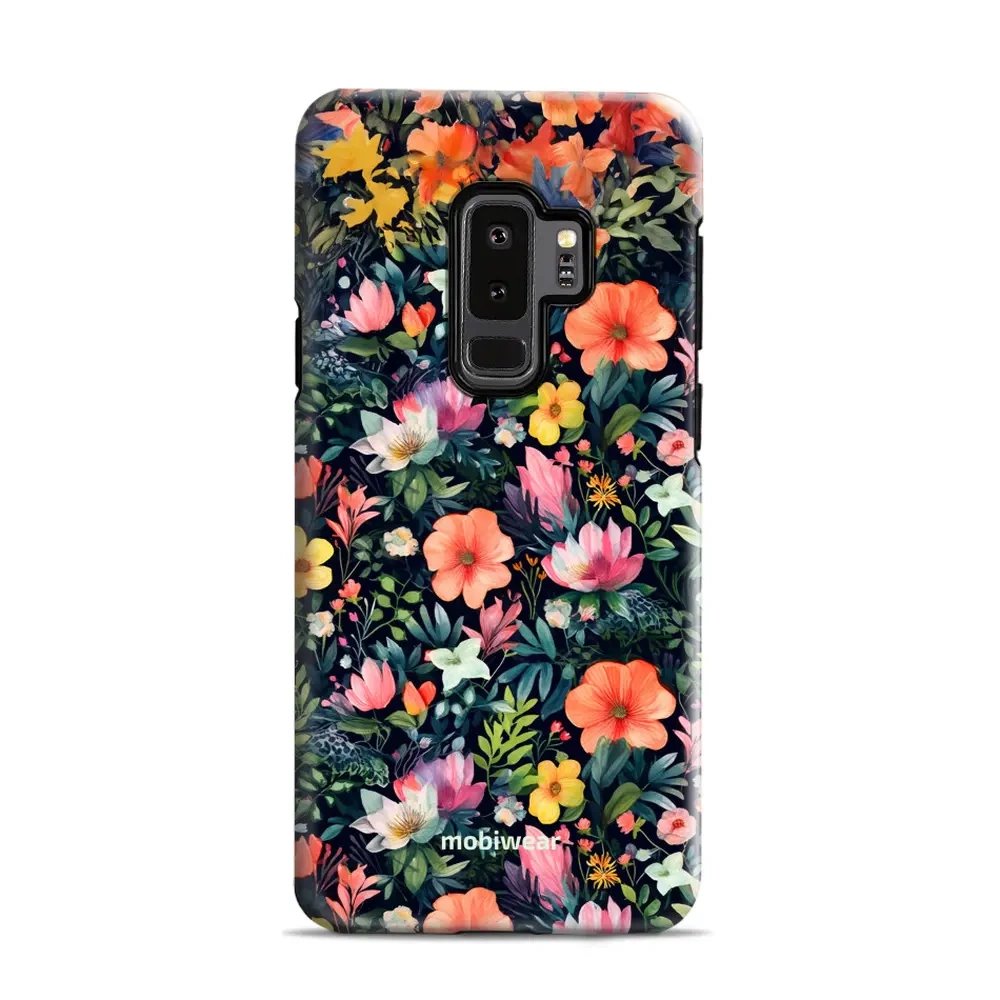 Odolný obal Mobiwear Elite Pro - Samsung Galaxy S9 Plus - EP48E Pestré kvítky
