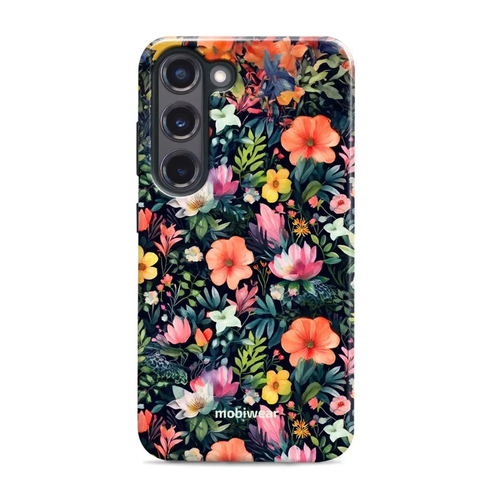Odolný obal Mobiwear Elite Pro - Samsung Galaxy S23 Plus - EP48E Pestré kvítky