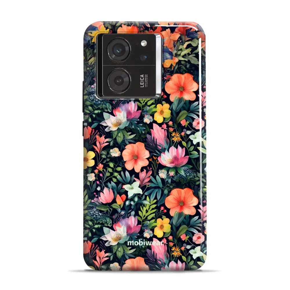 Odolný obal Mobiwear Elite Pro - Xiaomi 13T / 13T Pro - EP48E Pestré kvítky