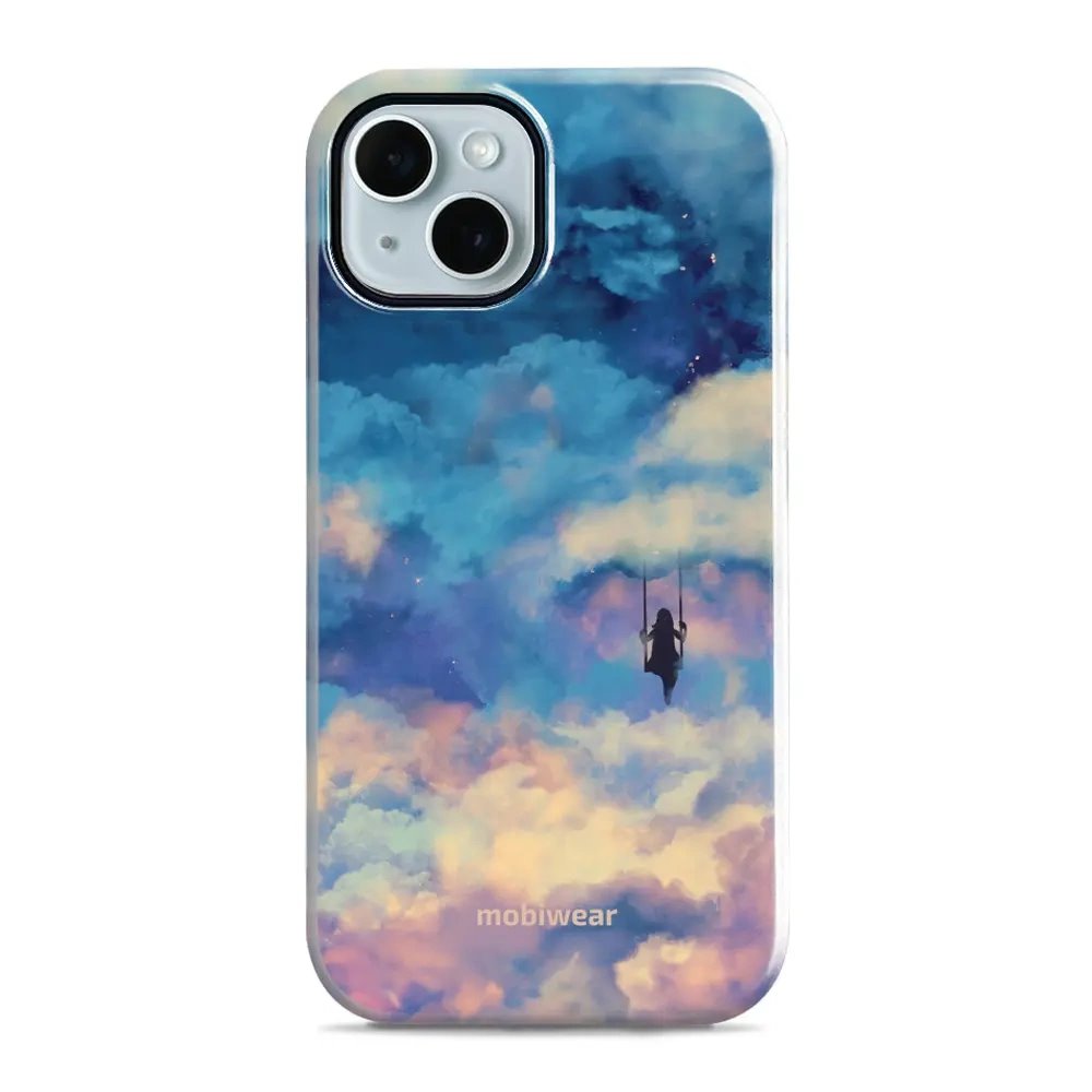 Odolný obal Mobiwear Elite Pro - Apple iPhone 14 - ER09E Dívka na houpačce v oblacích