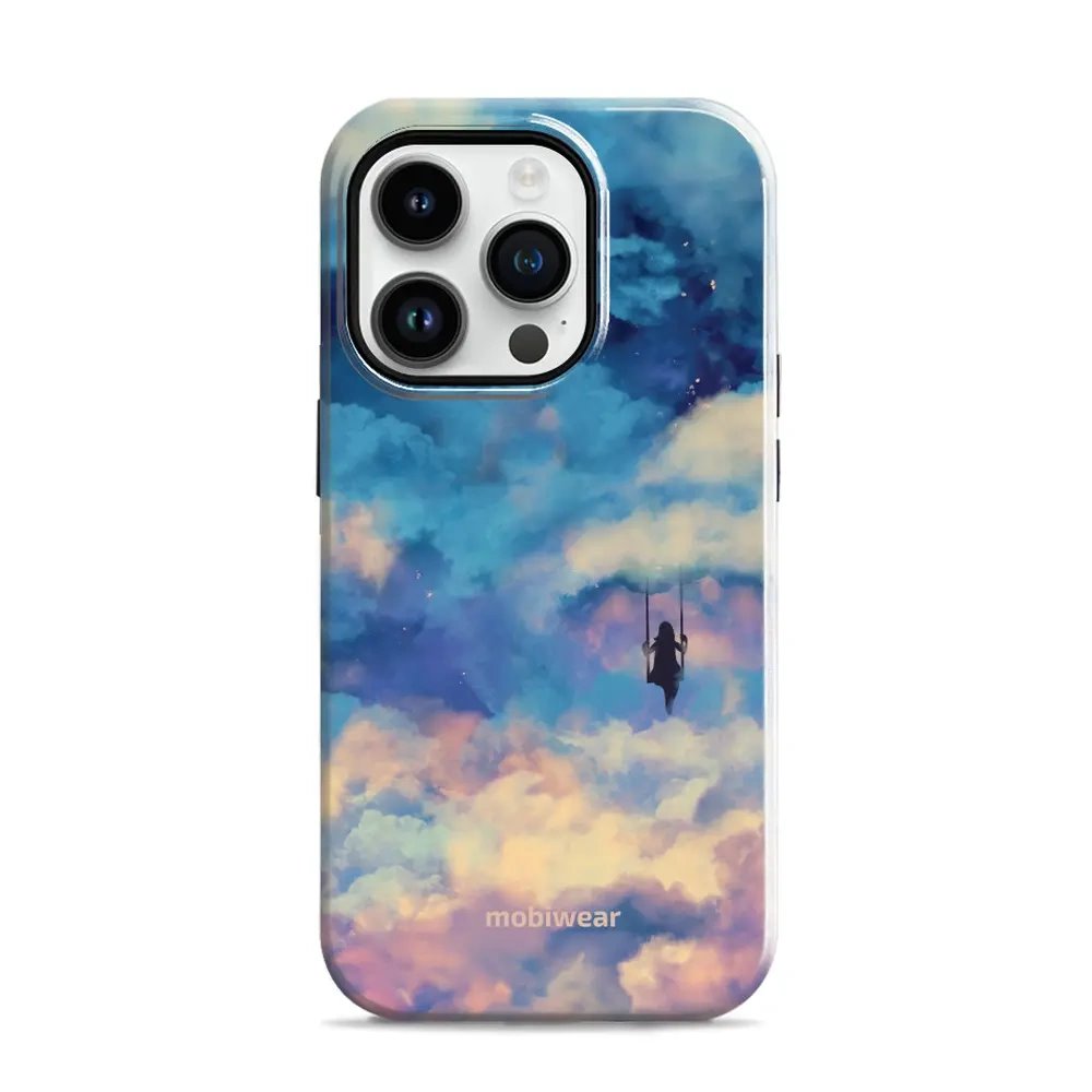 Odolný obal Mobiwear Elite Pro - Apple iPhone 14 Pro - ER09E Dívka na houpačce v oblacích