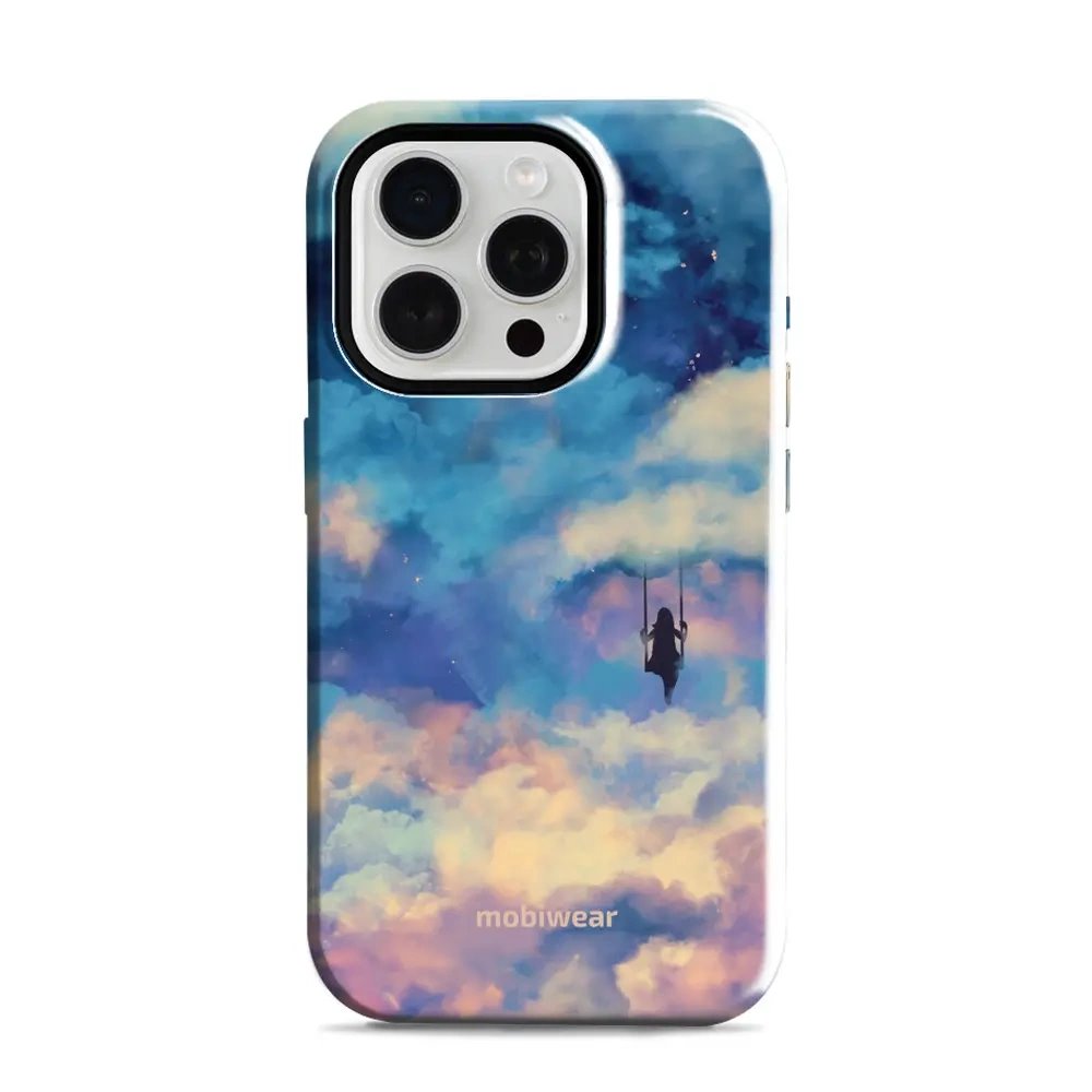 Odolný obal Mobiwear Elite Pro - Apple iPhone 15 Pro - ER09E Dívka na houpačce v oblacích