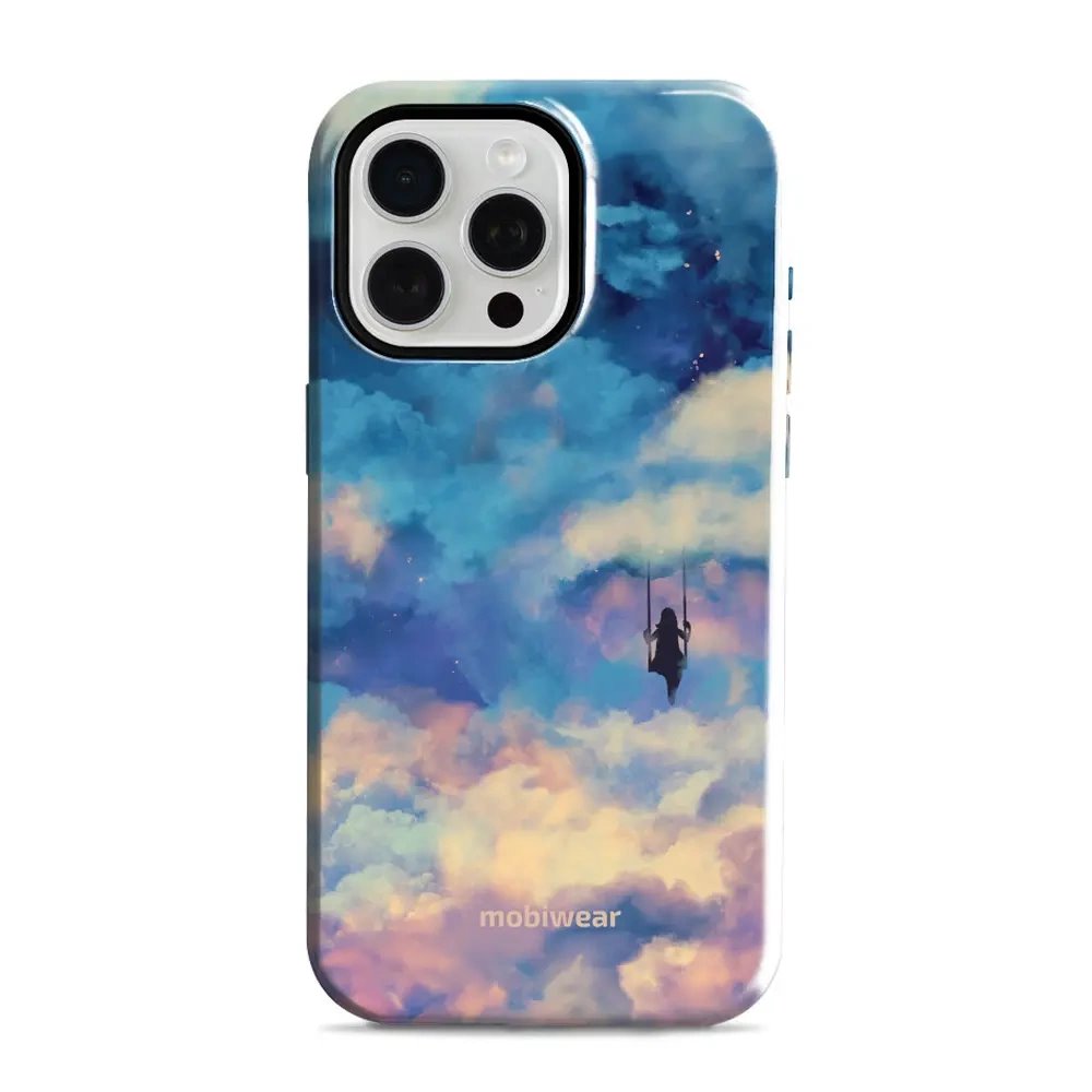 Odolný obal Mobiwear Elite Pro - Apple iPhone 15 Pro Max - ER09E Dívka na houpačce v oblacích