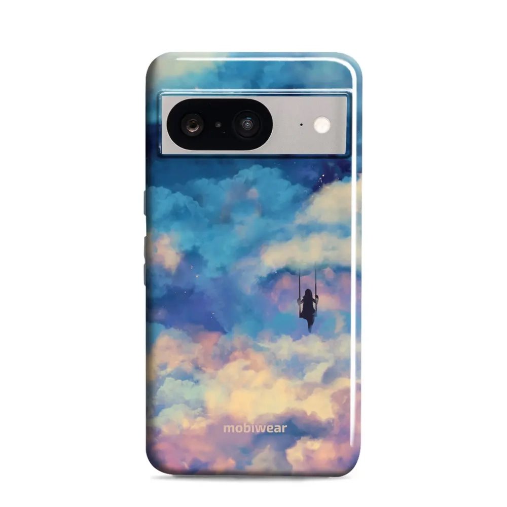 Odolný obal Mobiwear Elite Pro - Google Pixel 8 - ER09E Dívka na houpačce v oblacích