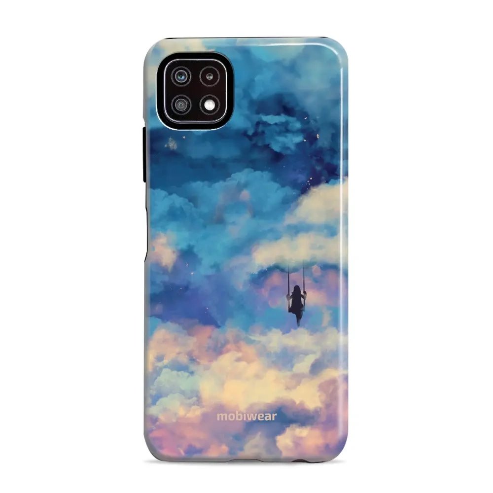 Odolný obal Mobiwear Elite Pro - Samsung Galaxy A22 5G - ER09E Dívka na houpačce v oblacích
