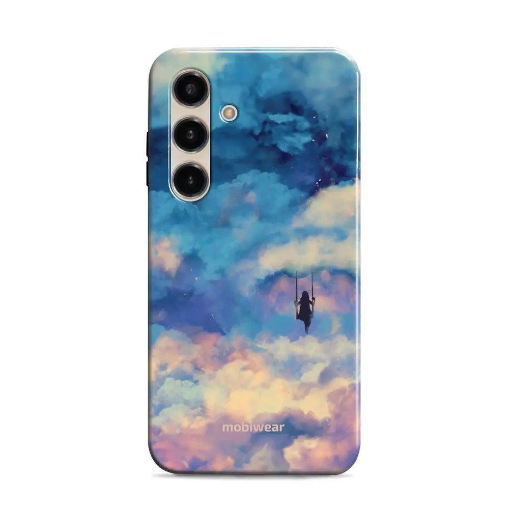 Odolný obal Mobiwear Elite Pro - Samsung Galaxy S24 - ER09E Dívka na houpačce v oblacích