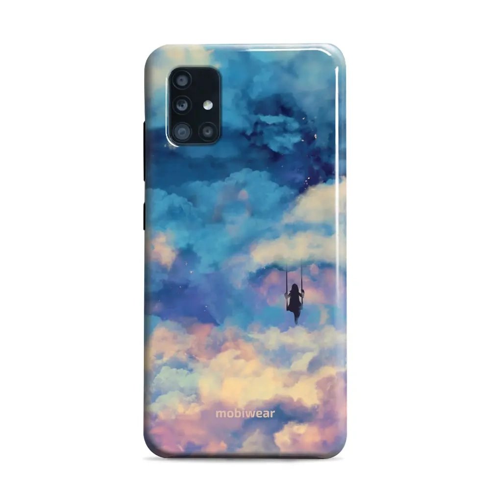 Odolný obal Mobiwear Elite Pro - Samsung Galaxy A51 - ER09E Dívka na houpačce v oblacích