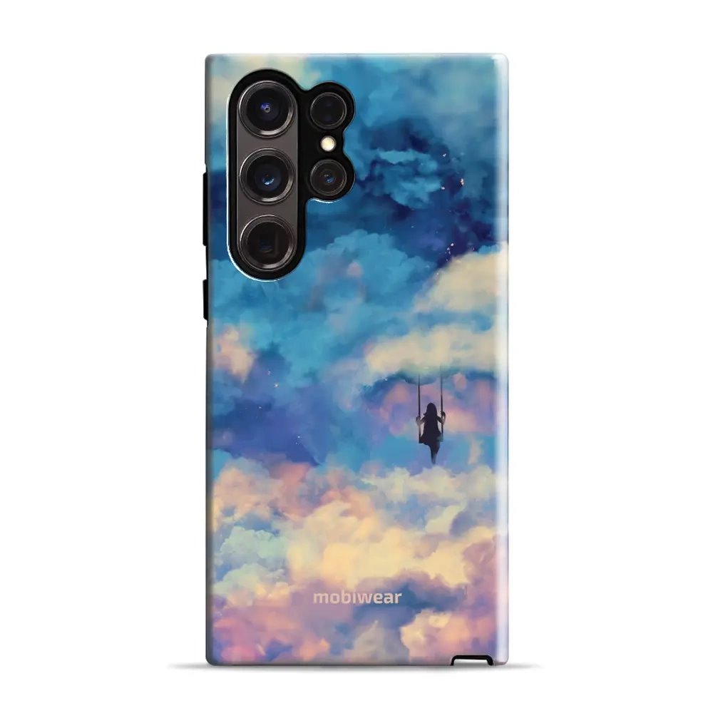 Odolný obal Mobiwear Elite Pro - Samsung Galaxy S23 Ultra - ER09E Dívka na houpačce v oblacích