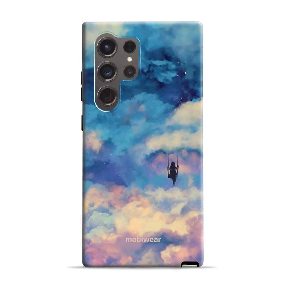 Odolný obal Mobiwear Elite Pro - Samsung Galaxy S24 Ultra - ER09E Dívka na houpačce v oblacích