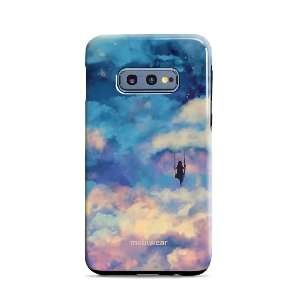 Odolný obal Mobiwear Elite Pro - Samsung Galaxy S10e - ER09E Dívka na houpačce v oblacích