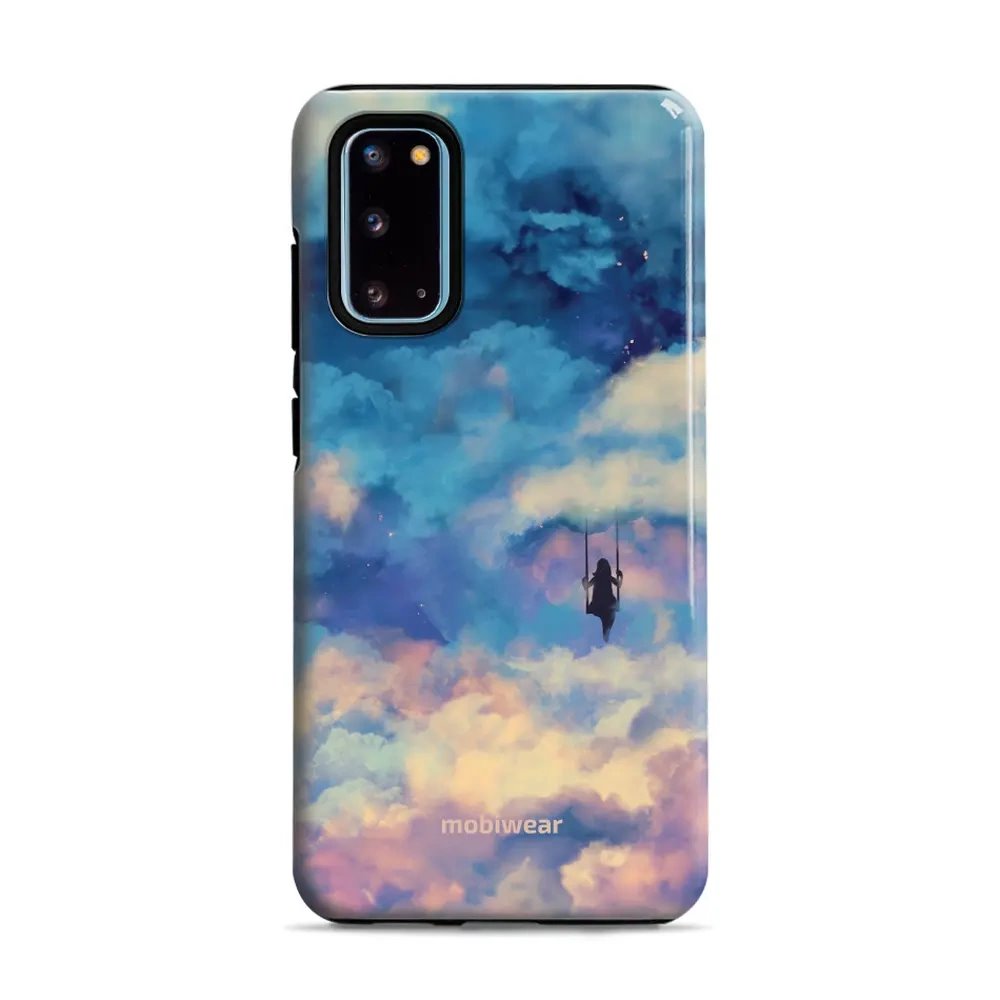 Odolný obal Mobiwear Elite Pro - Samsung Galaxy S20 - ER09E Dívka na houpačce v oblacích