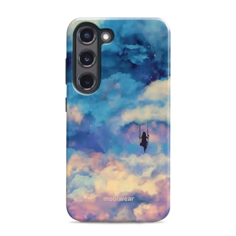 Odolný obal Mobiwear Elite Pro - Samsung Galaxy S23 Plus - ER09E Dívka na houpačce v oblacích
