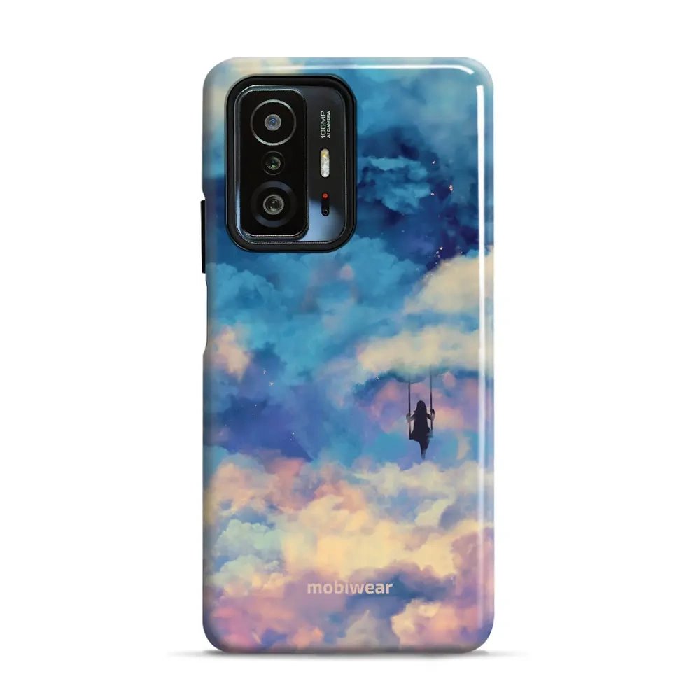 Odolný obal Mobiwear Elite Pro - Xiaomi 11T / 11T Pro - ER09E Dívka na houpačce v oblacích - výprodej