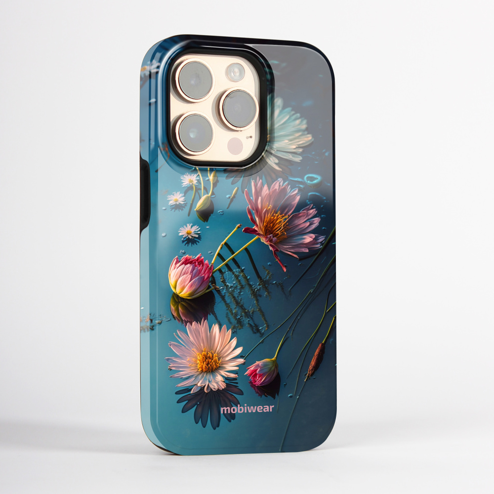 Odolný obal Mobiwear Elite Pro - Samsung Galaxy S24 - E013E Květy na hladině