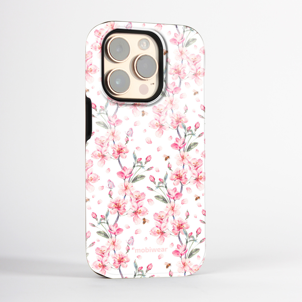 Odolný obal Mobiwear Elite Pro - Samsung Galaxy S24 - E124E Růžové květy