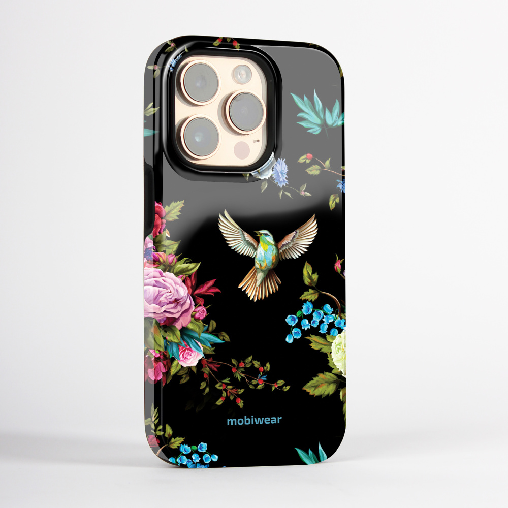 Odolný obal Mobiwear Elite Pro - Samsung Galaxy S21 Ultra - ED09E Ptáček a květy