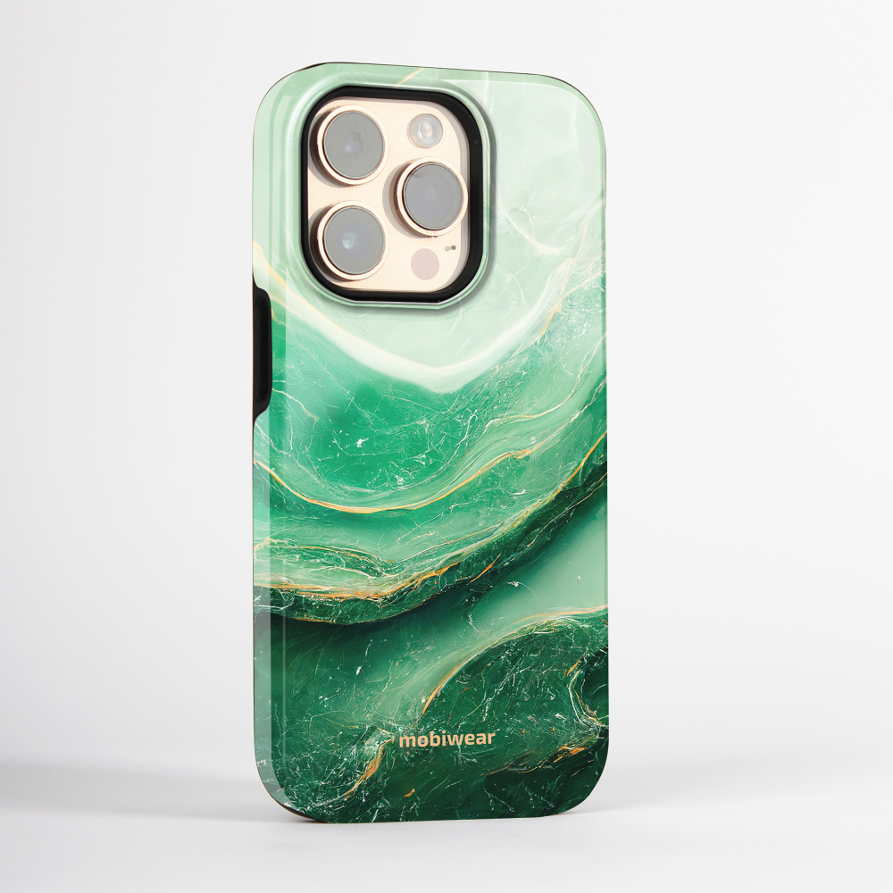 Odolný obal Mobiwear Elite Pro - Samsung Galaxy S21 Ultra - EP38E Zelený mramor