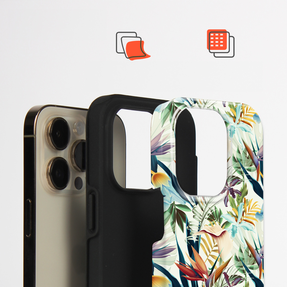 Odolný obal Mobiwear Elite Pro - Samsung Galaxy S21 Plus - E071E Flóra