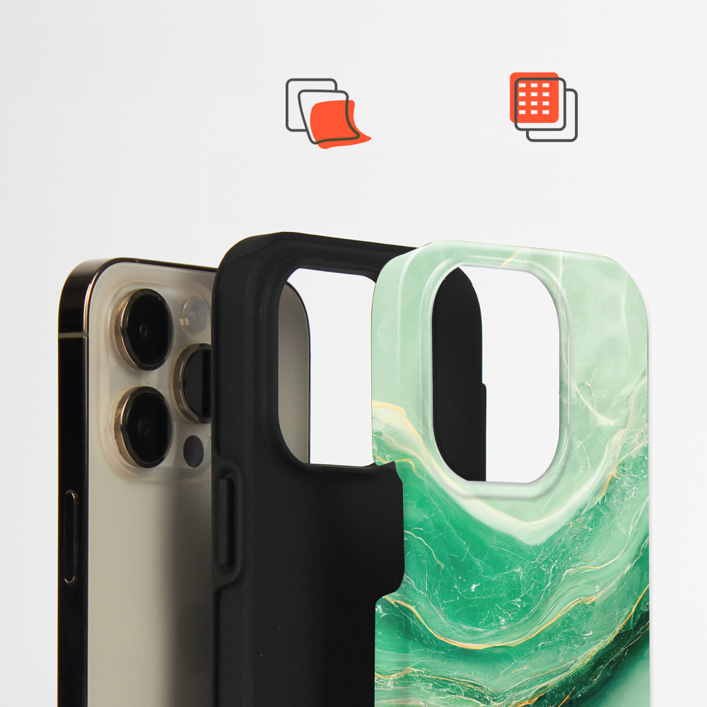 Odolný obal Mobiwear Elite Pro - Samsung Galaxy S21 Ultra - EP38E Zelený mramor