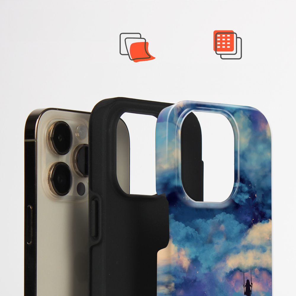 Odolný obal Mobiwear Elite Pro - Samsung Galaxy Z Flip 6 - ER09E Dívka na houpačce v oblacích