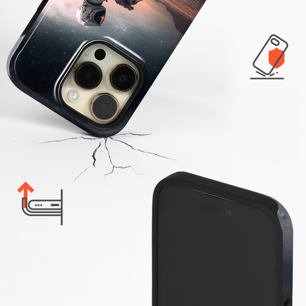 Odolný obal Mobiwear Elite Pro - Samsung Galaxy S21 Ultra - E003E Astronaut na samotce