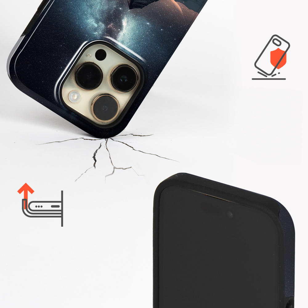 Odolný obal Mobiwear Elite Pro - Apple iPhone 17 Pro - E006E Hora s hvězdnou oblohou
