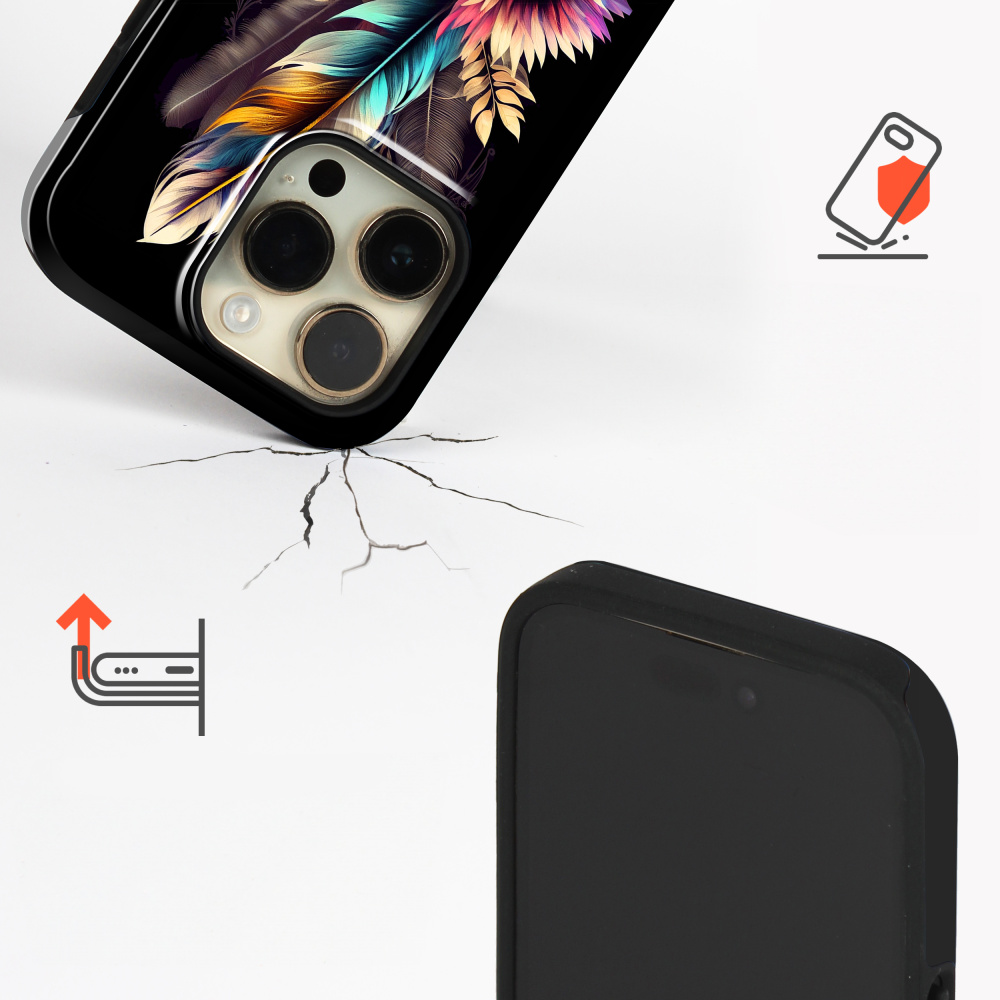 Odolný obal Mobiwear Elite Pro - Samsung Galaxy S24 - E011E Kytice s pírkem