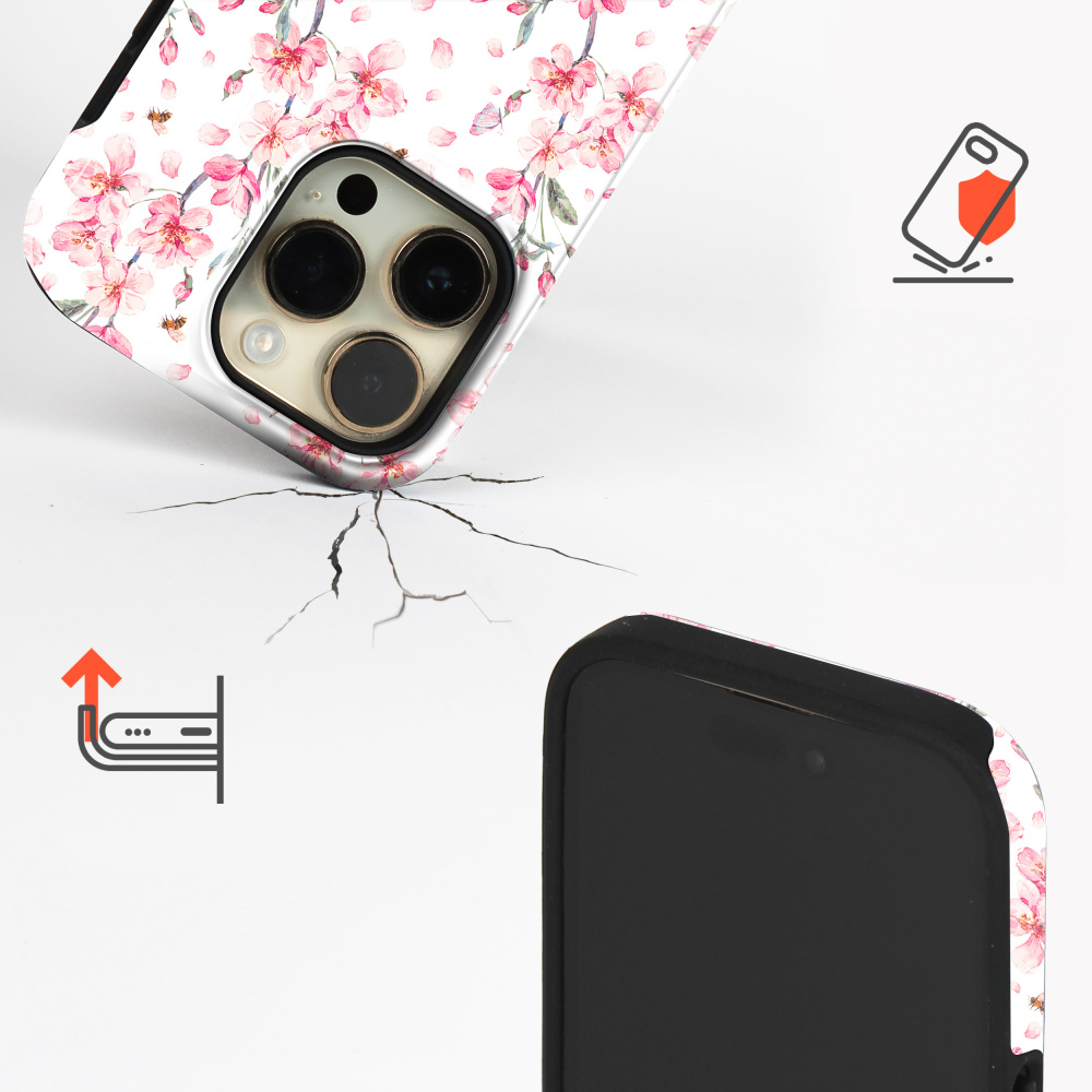 Odolný obal Mobiwear Elite Pro - Samsung Galaxy S24 - E124E Růžové květy