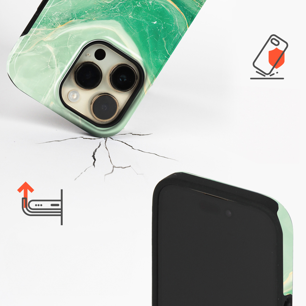 Odolný obal Mobiwear Elite Pro - Samsung Galaxy S21 Ultra - EP38E Zelený mramor