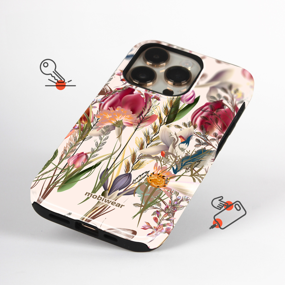 Odolný obal Mobiwear Elite Pro - Samsung Galaxy S24 - EP01E Rozkvetlá louka