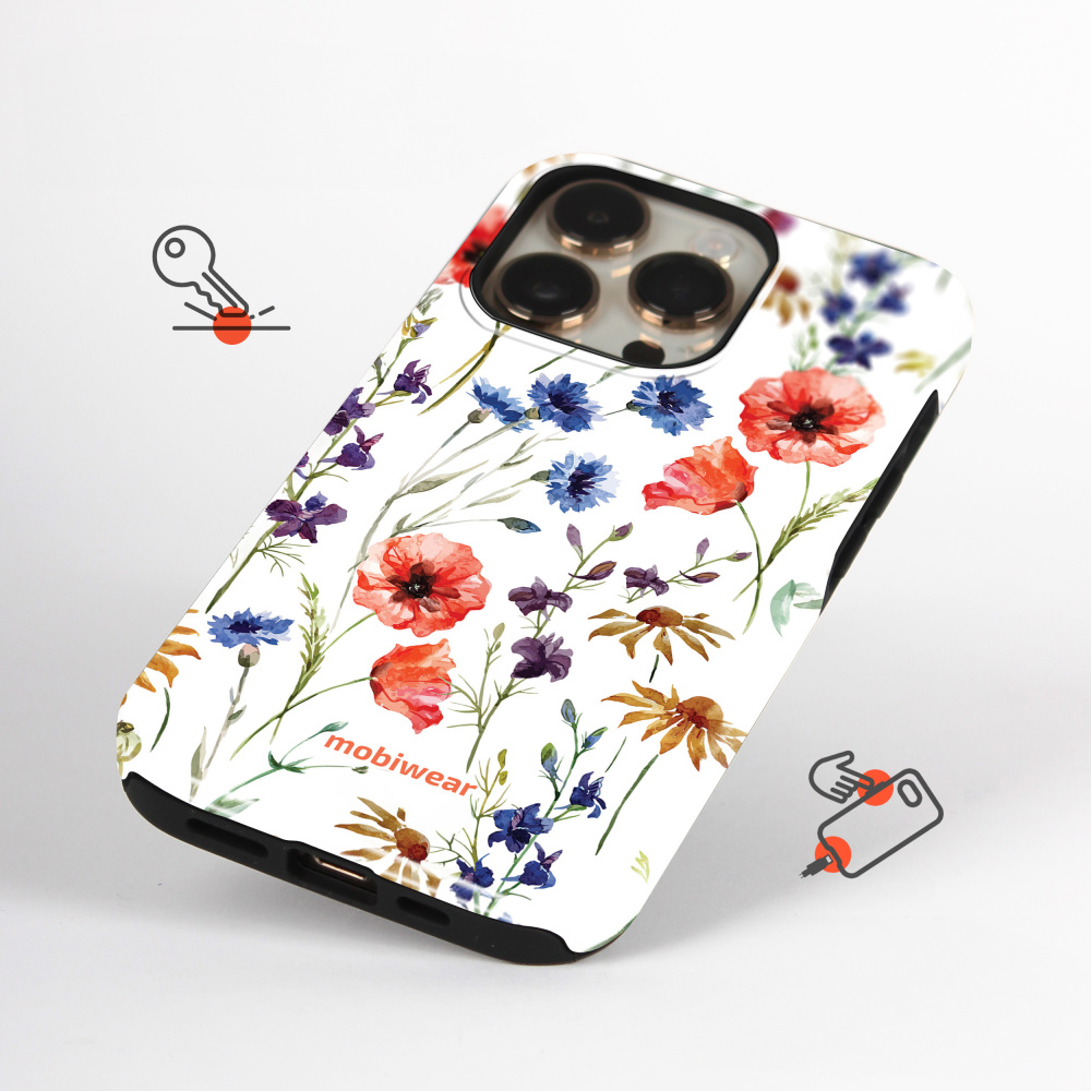 Odolný obal Mobiwear Elite Pro - Samsung Galaxy Z Flip 6 - EP04E Luční kvítí