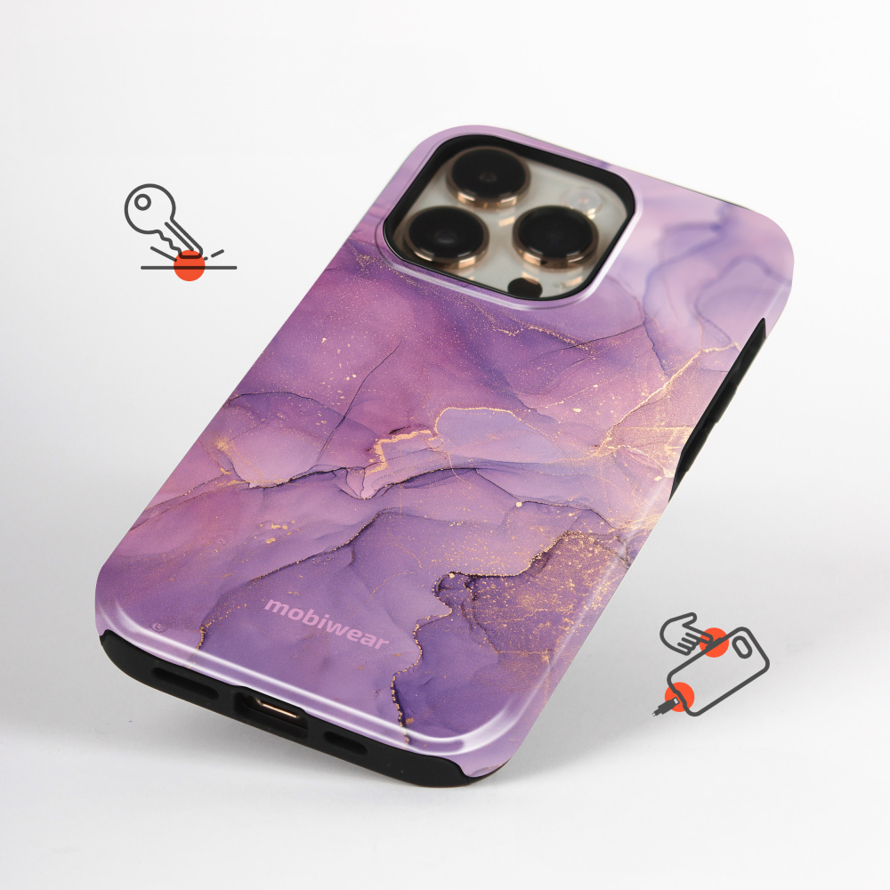 Odolný obal Mobiwear Elite Pro - Samsung Galaxy S24 - EP20E Fialový mramor